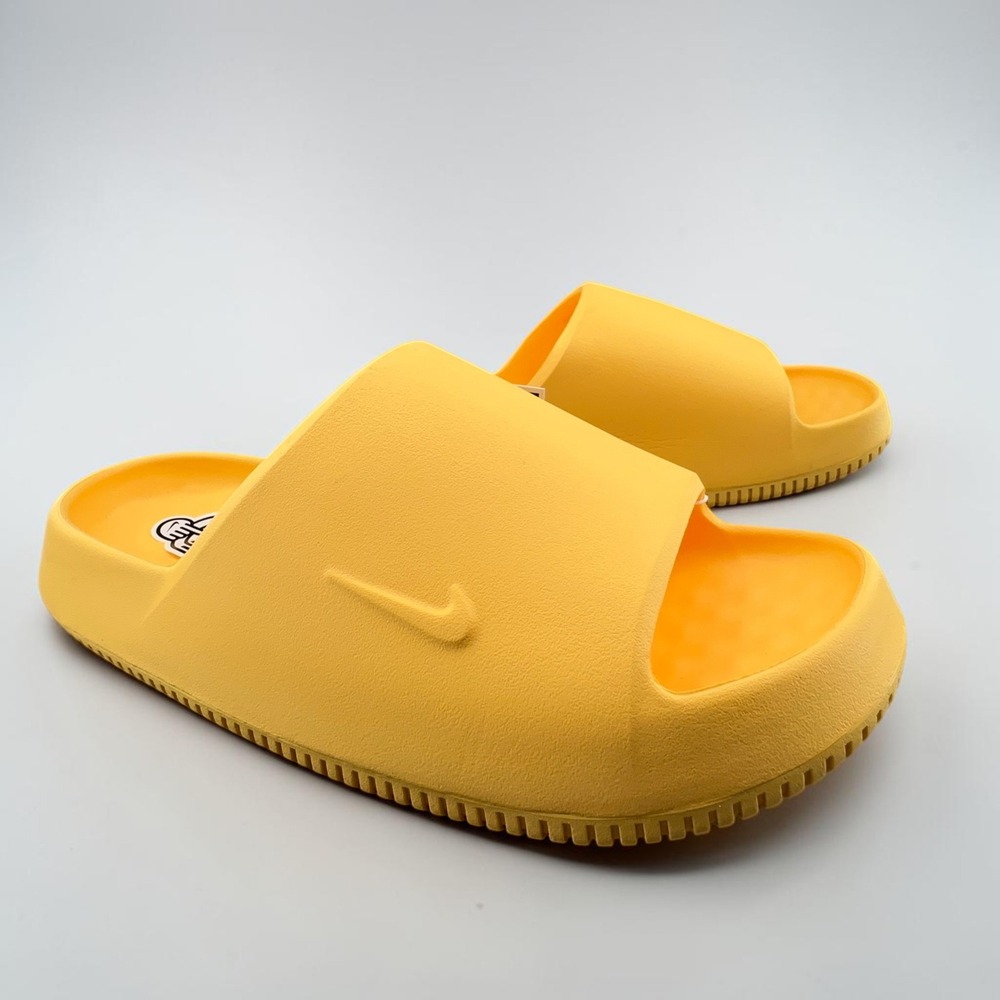 Nike Calm Slide 2.0 Mens Size 11 Topaz Gold Yellow Foam Comfort Sandals NEW